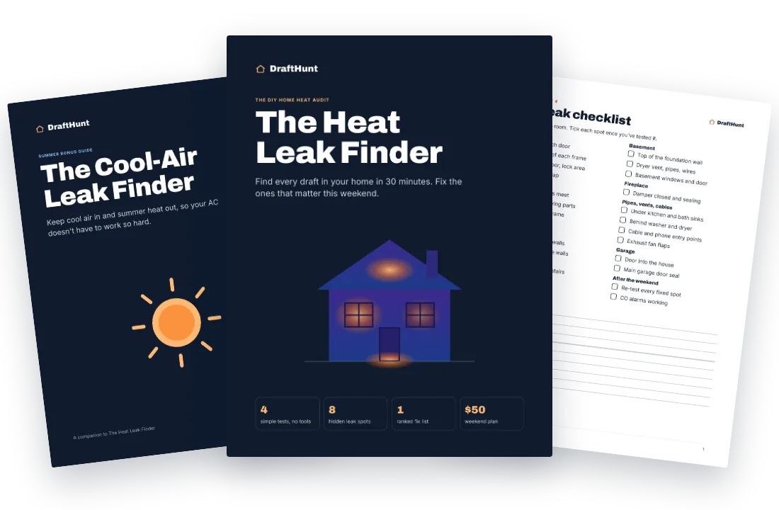 The Heat Leak Finder with the Cool-Air Leak Finder summer guide
